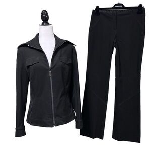 Escada Laurél Pants & Top Corduroy Velvet Set